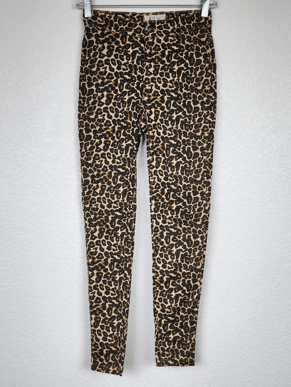 Free People Leopard Cheetah Size 24 Skinny Jeans